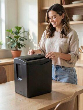 Royal JS55BASKET 5-Sheet Strip Cut Shredder with Plastic Basket